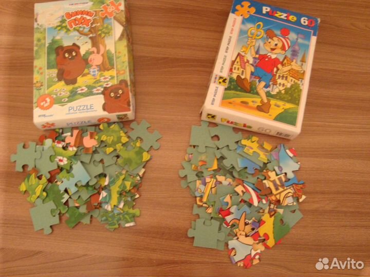 Пазлы, игра-ходилка