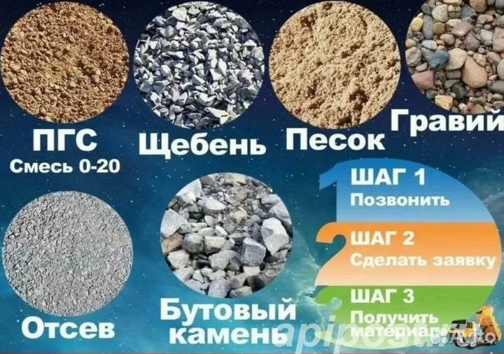 Щебень, пыленка, песок