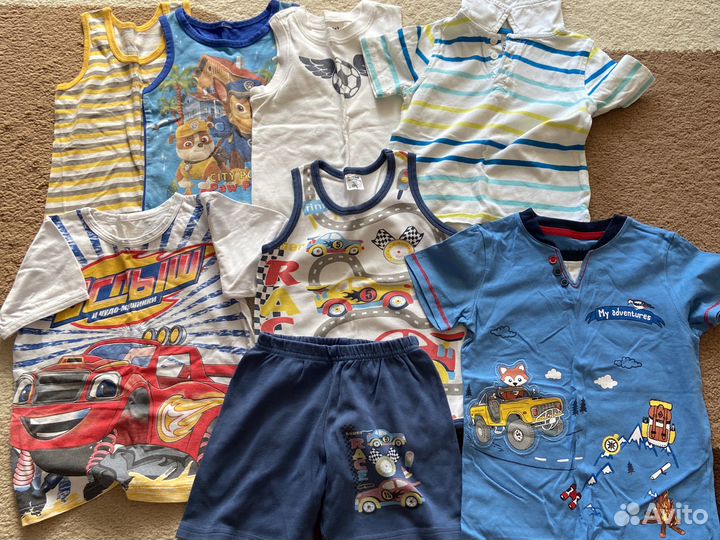 Летние вещи для мальчика 92-140