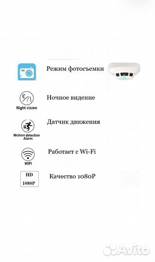 Умная камера-пожарный датчик Wi-Fi