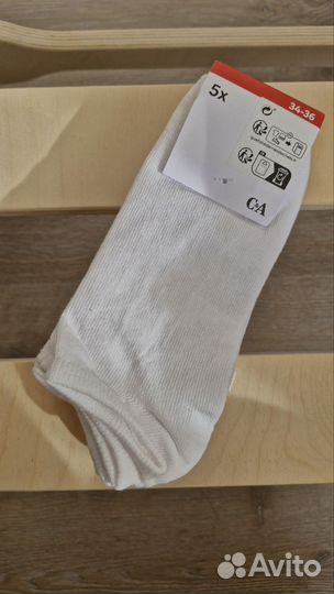 Носки женские 5 пар Германия белые новые