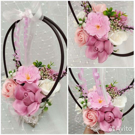 Мыльные розы в коробочках