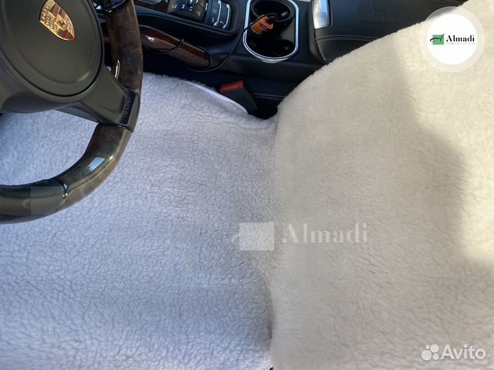 Меховые накидки на передние сиденья с боковушками