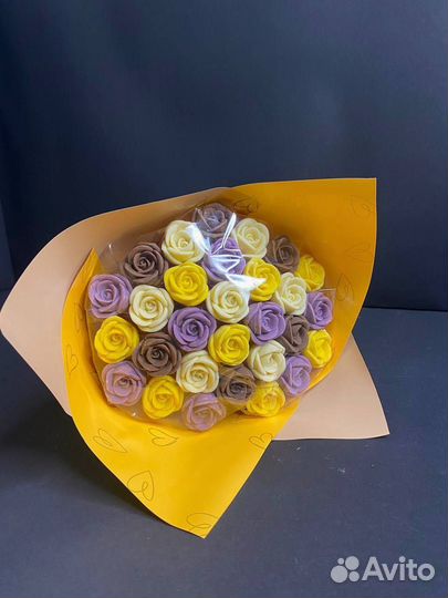 Букет - 29 Шоколадных Роз к 1 Сентября