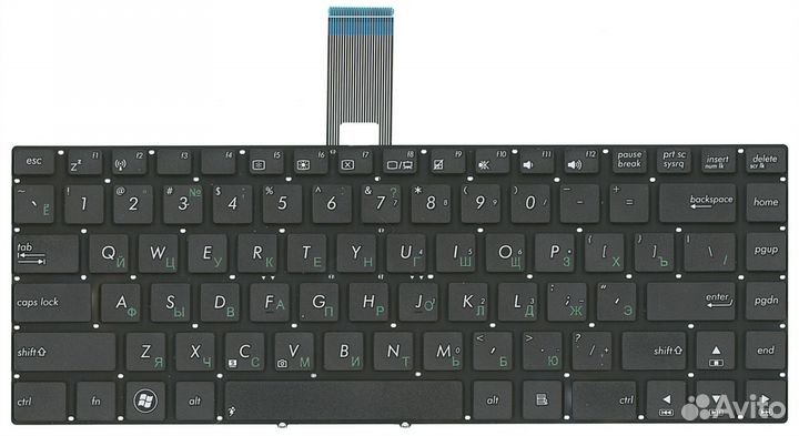 Клавиатура asus K45A без рамки, OEM