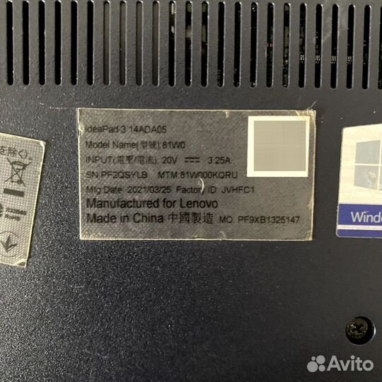 Ноутбук Lenovo Ideapad 3 14ADA05