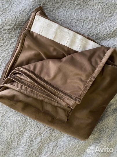 Портьера Канвас, размер: 150х260см, шоколад