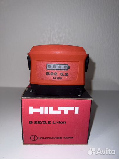 Батарея Hilti 22В 5.2А 2024 г.в