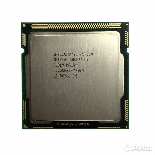 Процессор сокет 1156 Intel Core i5-660 slblv