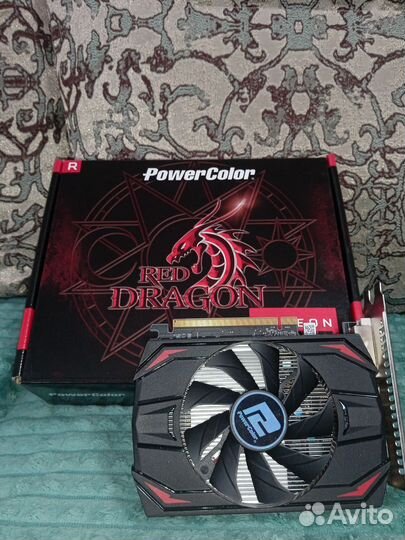 Radeon RX 550 red dragon 2 гб