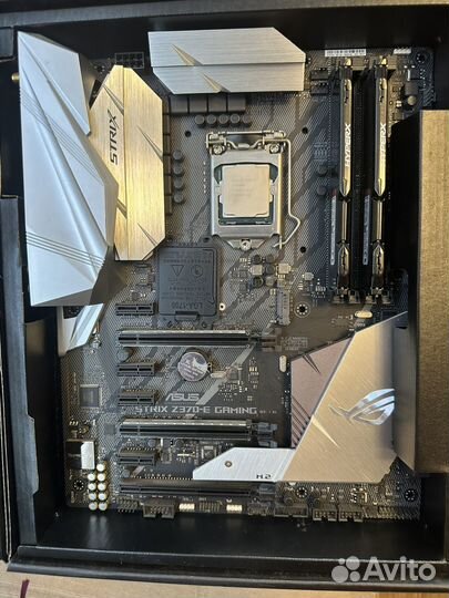 Комплект i7 8700k + z370 + 16 gb