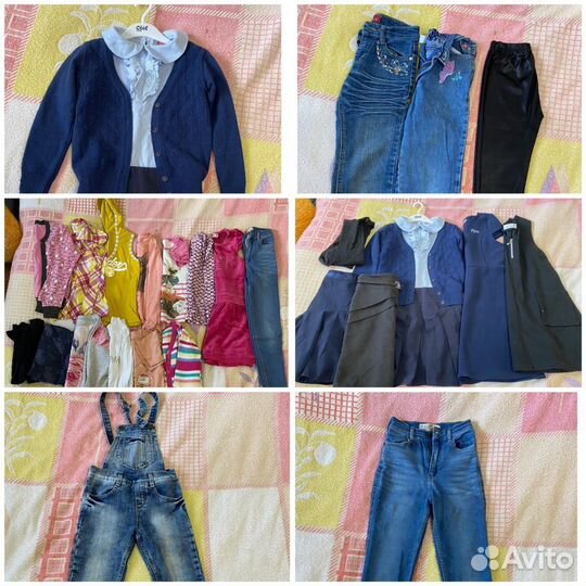 Вещи на девочку пакетом 122-134