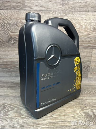Масло моторное Mercedes-Benz 5w40 MB 229.5, 5л
