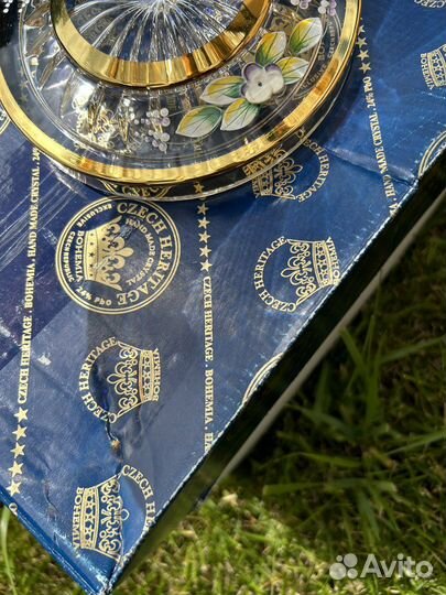 Конфетница ваза для конфет Богемия Макс Кристал