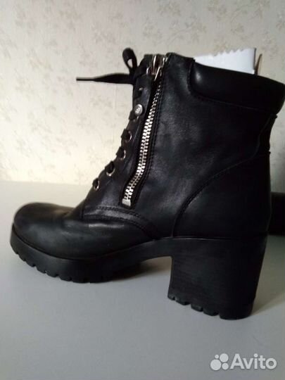 Полусапоги женские кожаные