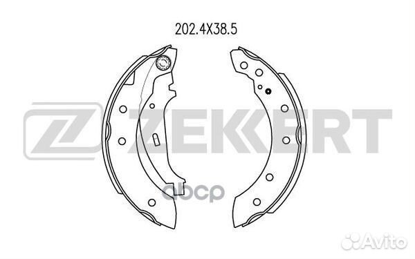 Колодки торм. бараб. задн. Renault Clio I II 97