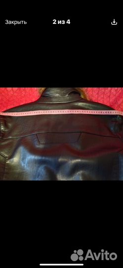 Кожанная куртка с натуральным мехом