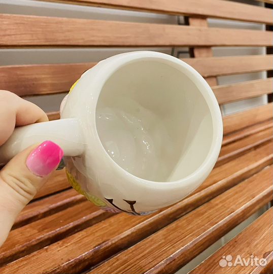 Кружка с ручкой и рисунком в виде клубков 500мл