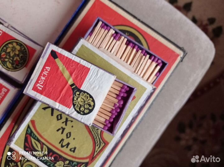 Набор спичек СССР, хохлома, 1966г