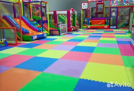 Игровое напольное покрытие коврики-пазлы Эконом