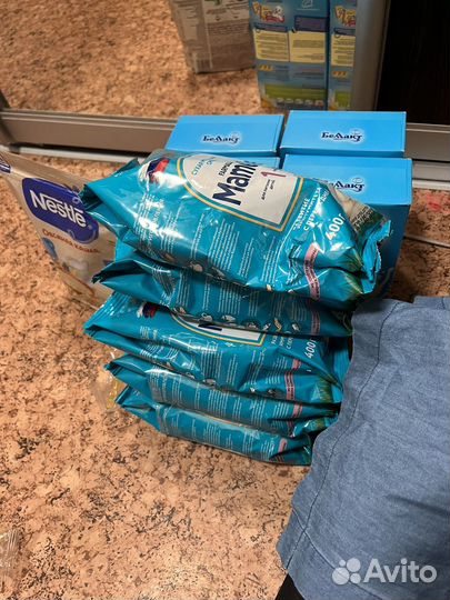 Детский каша и сухой смесь молоко