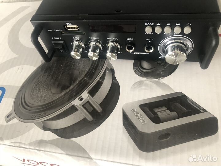 Усилитель звука 2x80W (BT, FM, SD,USB) Leroy 298A