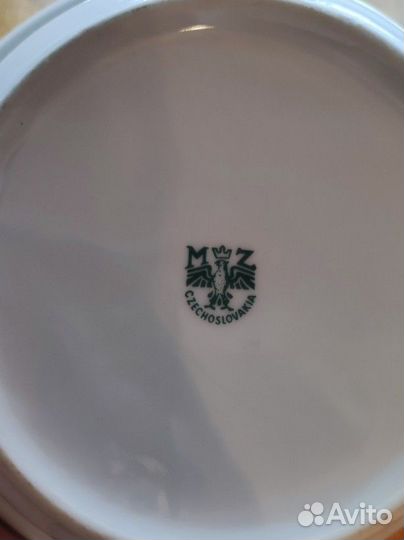 Керамическая маслёнка Чехословакия