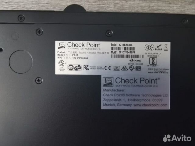 Шлюз безопасности check point cpap-SG3200-ngtp объявление продам