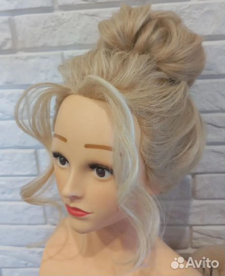 Манекен для причёсок с натуральными волосами