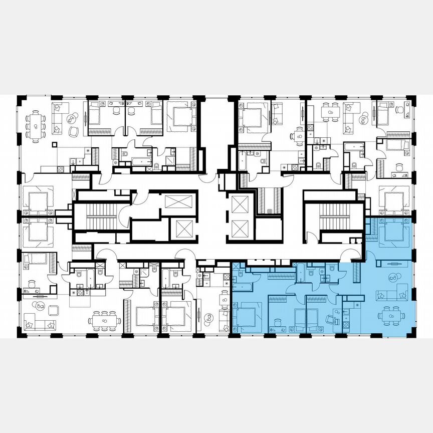 5-к. квартира, 111,1 м², 56/64 эт.
