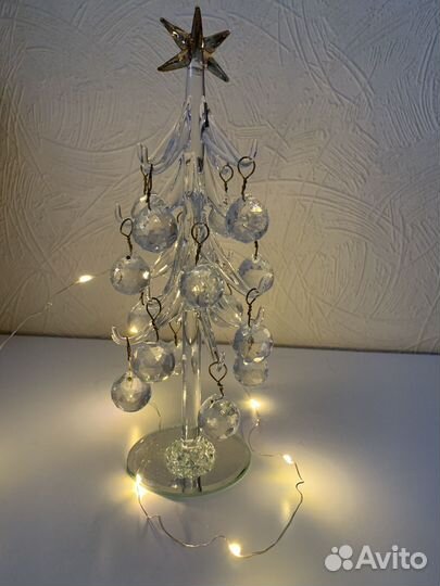 Новогодний декор, гирлянда, елочка с подвесками