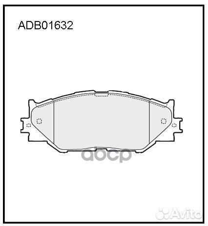 ADB01632 колодки дисковые передние Lexus IS II