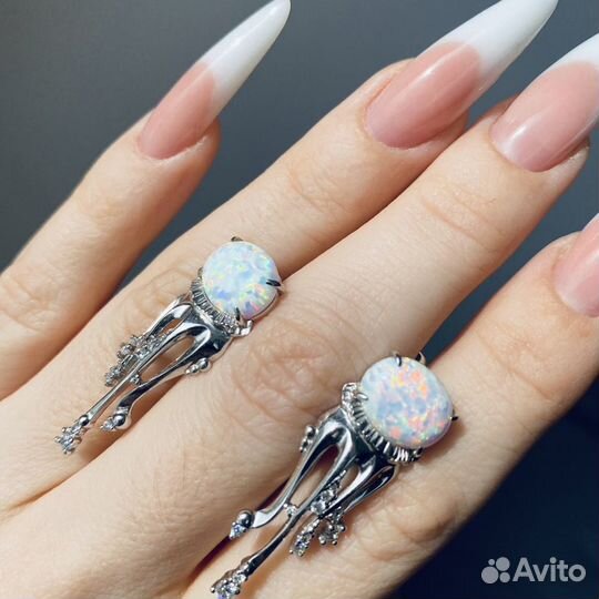 Серьги/кольца серебро