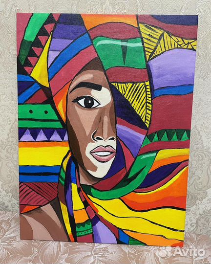 Картина акрилом на холсте