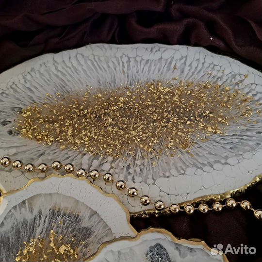 Сервировочный набор из эпоксидной смолы