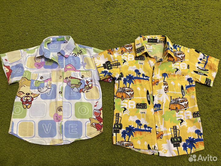 Летние рубашки на мальчика 4-5 лет
