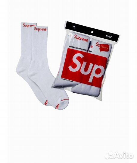 Носки Supreme hanes мужские и женские (оригинал)