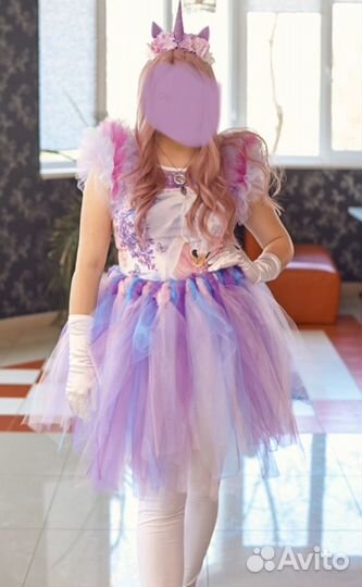 Костюм аниматора - пони единорог