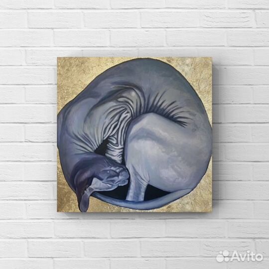 Картина кот маслом