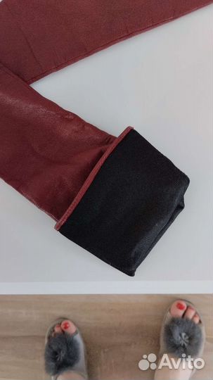 Перчатки женские кожаные