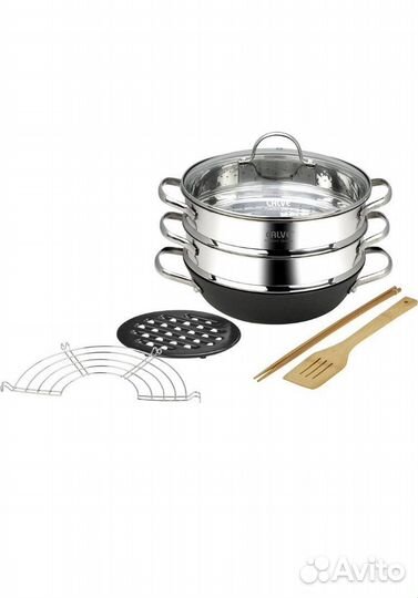 Пароварка-жаровня Calve Premium Quality