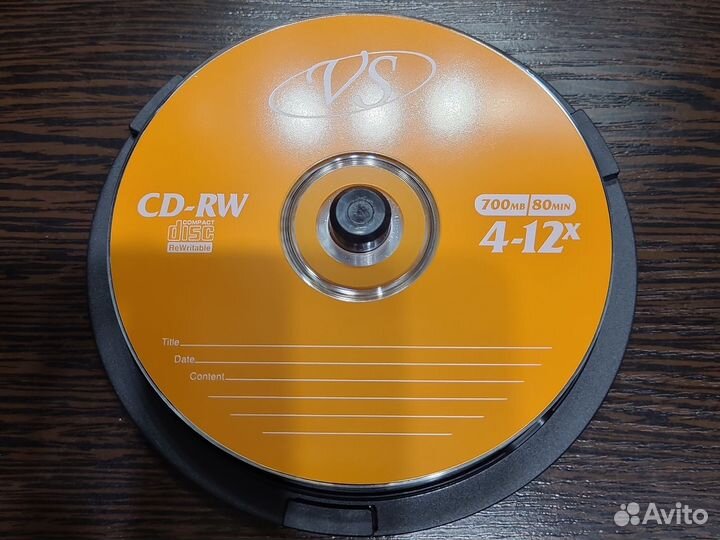 Диски CD-RW новые