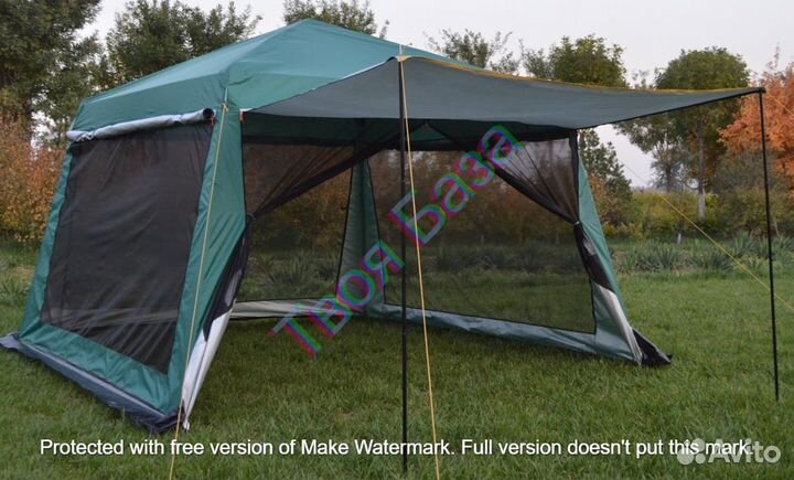 Палатка шатер суперусиленная + юбка + козырек