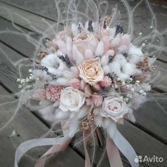Букет невесты из сухоцветов