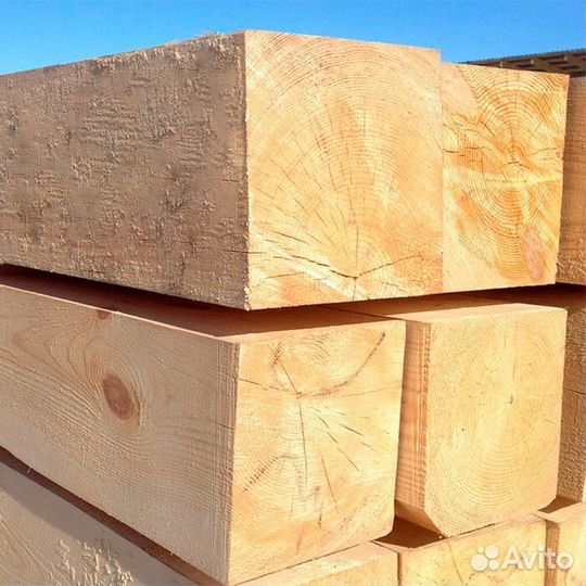 Обрезной брус лиственница 150х150х6м
