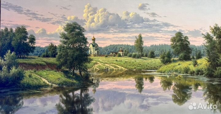 Картина маслом на холсте большая 150х80