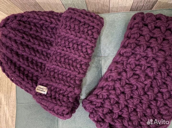 Шапка и снуд. Ручная работа, на заказ