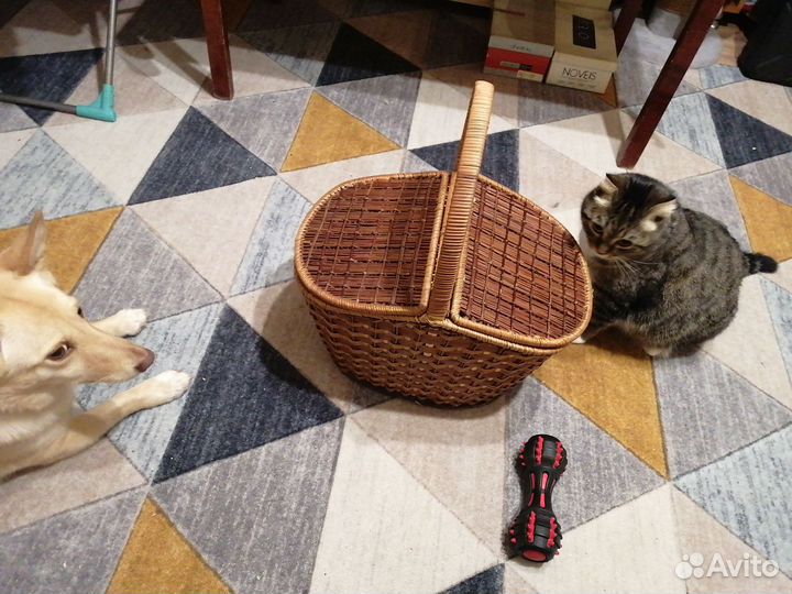 Корзина плетеная большая