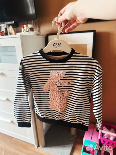 Необычный свитшот с лепестками 104-110 размер