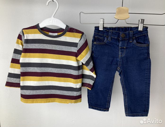 Фирменные вещи пакетом мальчику 74/80 hm zara